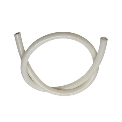 Tubo in silicone rinforzato intrecciato in tessuto